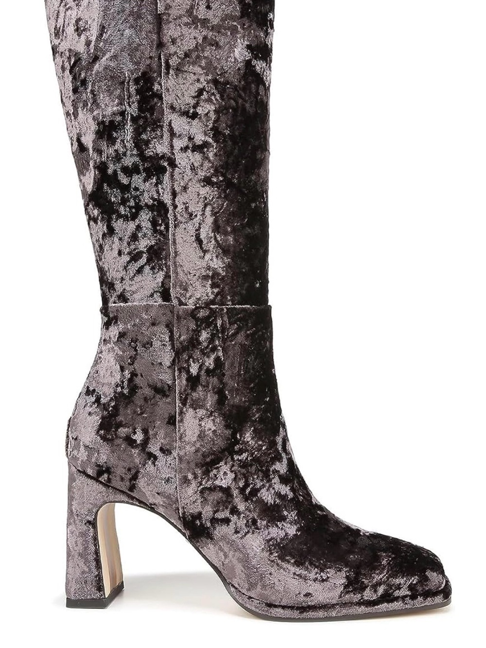 Sam Edelman Issabel Coffee Velvet Athletic Calf Boots 9.5